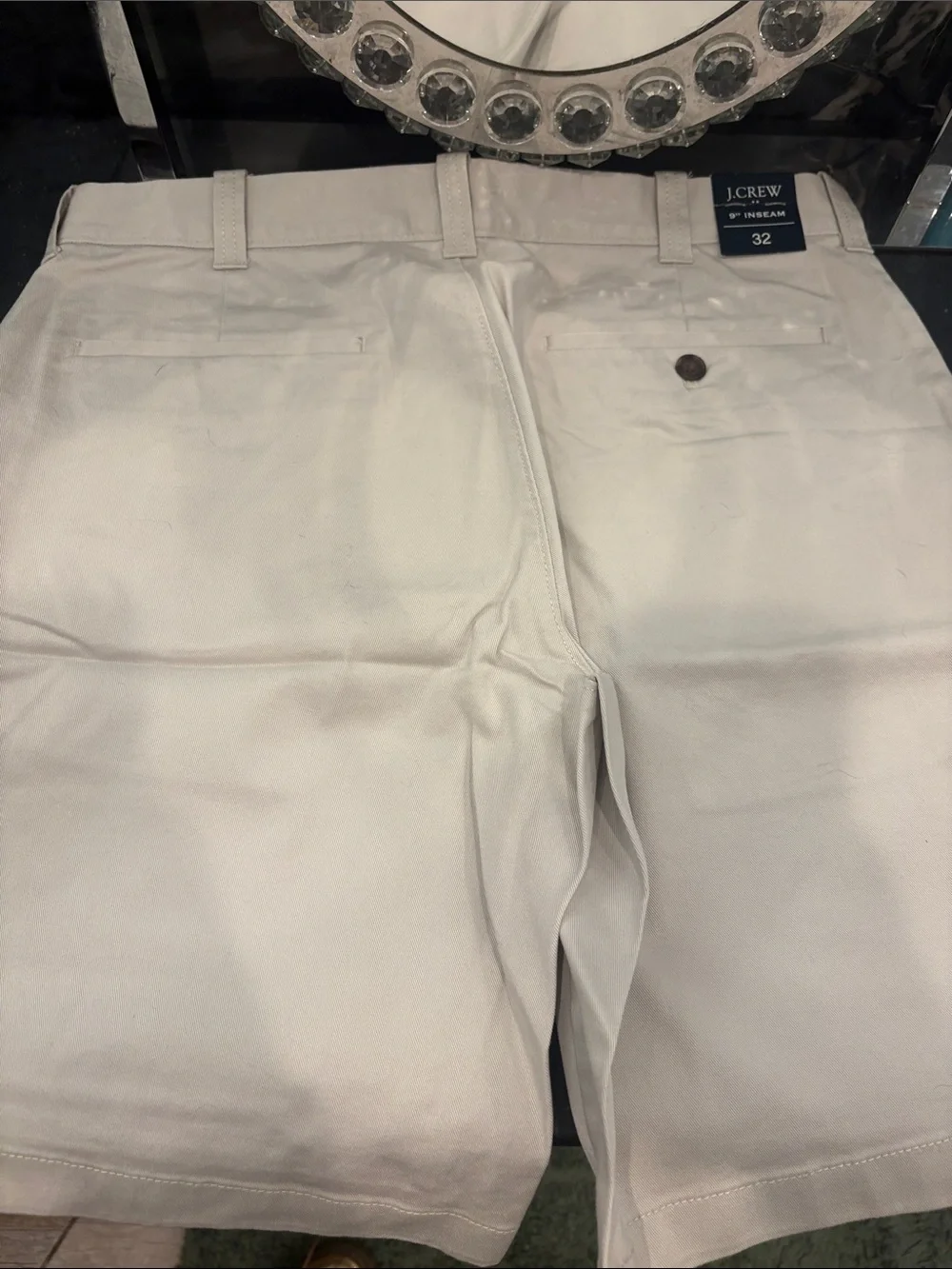 J. Crew Cream Cotton Chino Shorts